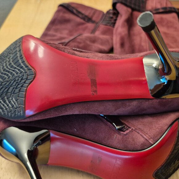 Lazzaro Fur-Lined Suede High Heeled Boots – Never Worn, 10 US (41 EU) - Picture 3 of 5